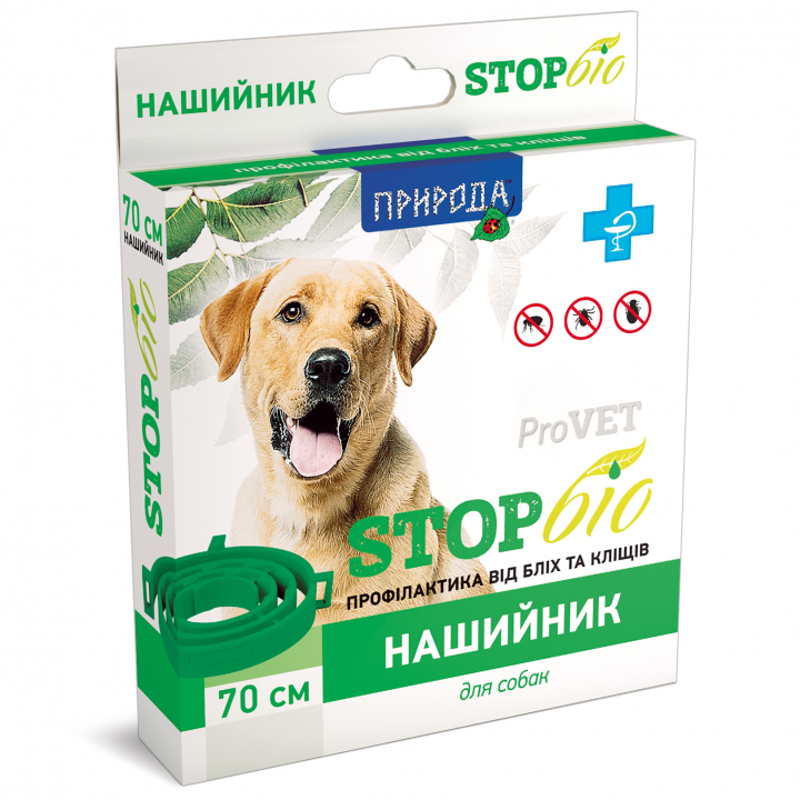 Нашийник антиблошиний "ProVet" Біо  для собак, 70см