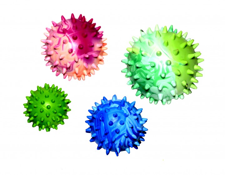 М'ячик шипований №1, з запахом, 4.5 см