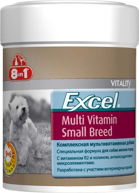 8в1 Exel Multi Vit-для дрібних порід собак, 70 т/уп