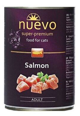 Консерви NUEVO ADULT CAT лосось, 400г