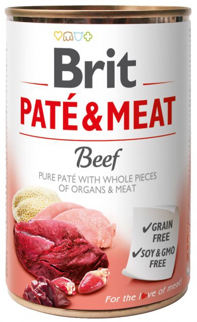 Консерви Brit Pate&Meat Dog яловичина, 400г