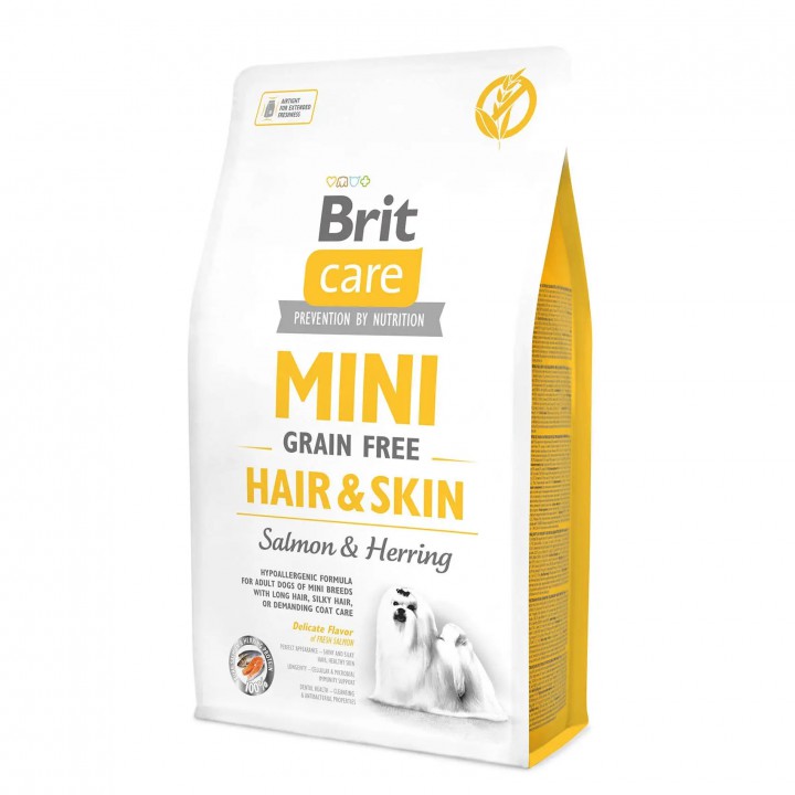 Brit Care Dog Mini Hair & Skin  для собак здорова шкіра і шерсть, 2кг