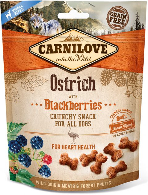 Ласощі Carnilove Dog страус/ожина, 200г