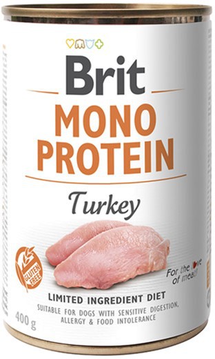 Консерви Brit Mono Protein Dog індик, 400г