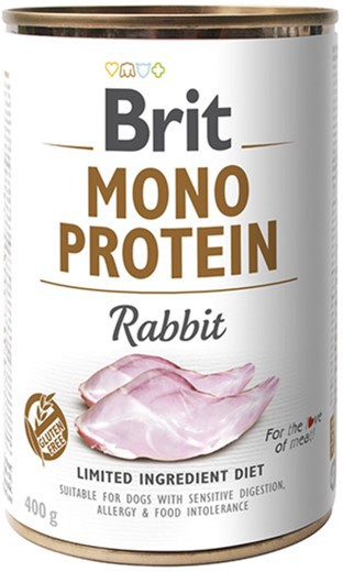 Консерви Brit Mono Protein Dog кролик, 400г