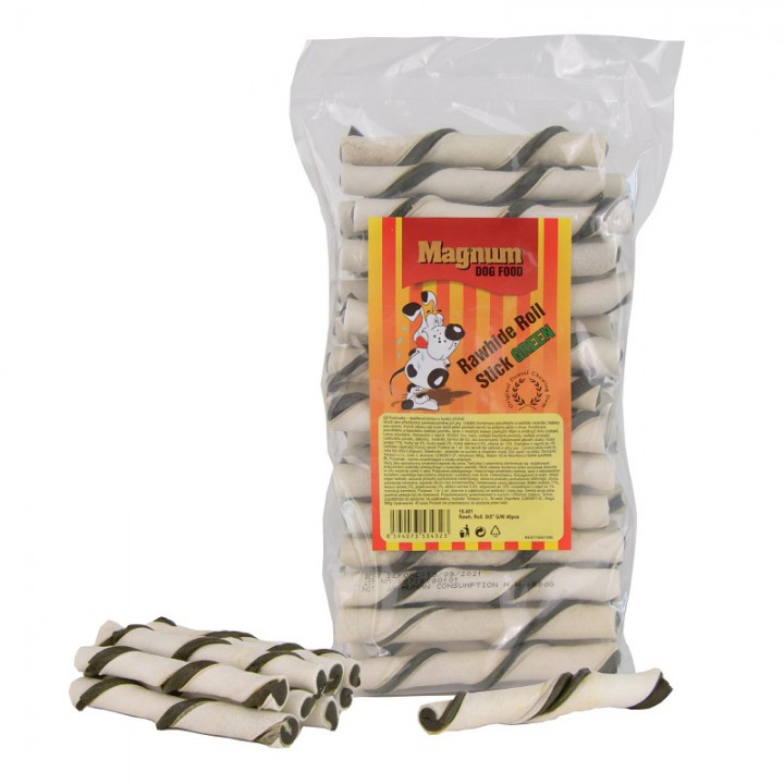 Трубочки, біло/зелені, 40 шт/уп