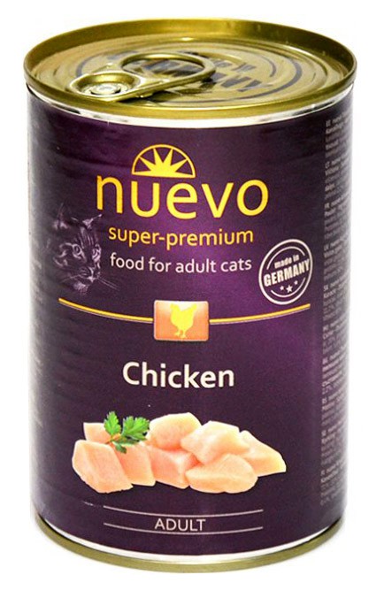 Консерви NUEVO ADULT CAT курка, 400г
