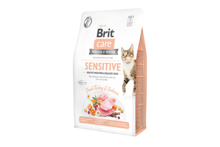 Brit Care Cat Sensitive для вибагливих котів, 400г