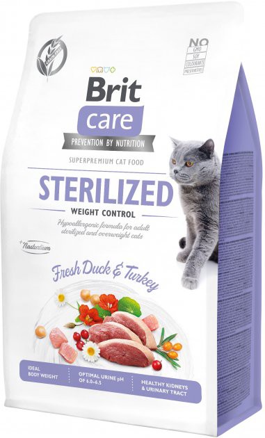 Brit Care Cat Sterilized Weight Control (контроль ваги для стерилізованих), 400г