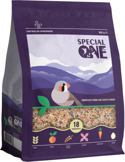 Корм SPECIAL ONE для екзотичних птахів, 500г