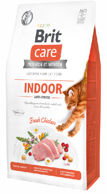 Brit Care Cat  Indoor Anti-stres антистрес, 7 кг