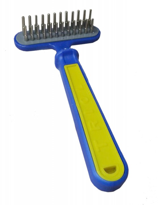 Граблі жовто-сині малі дворядні