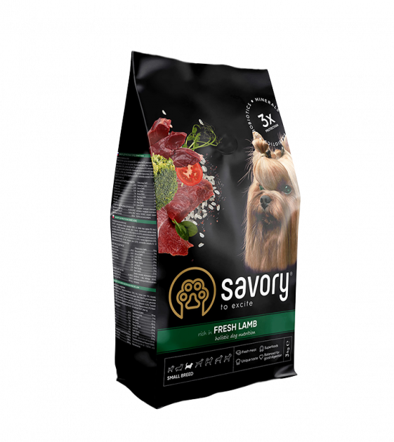 Savory Dog Small Breed Lamb, 1кг