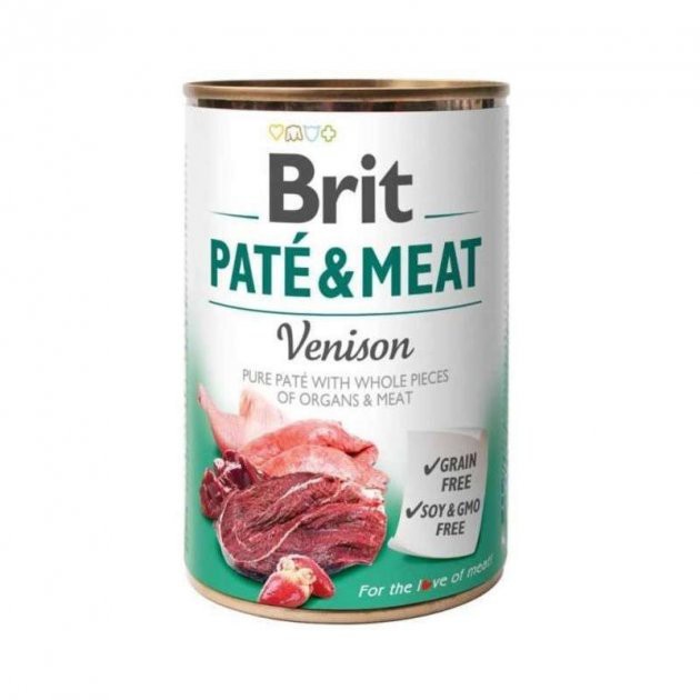 Консерви Brit Pate&Meat Dog Venison, 400г