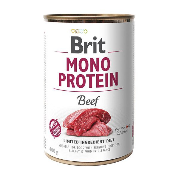 Консерви Brit Mono Protein Dog яловичина, 400г