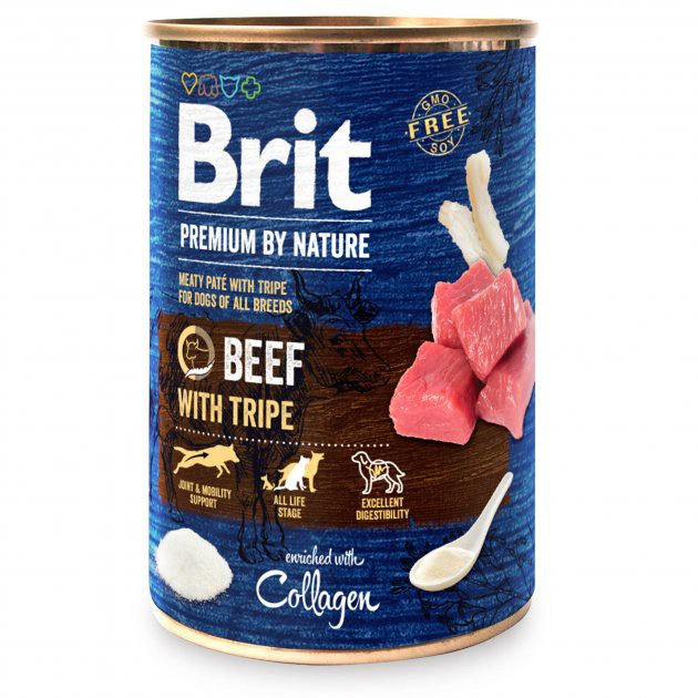 Консерви Brit Premium by Nature яловичина з тельбухами, 400г