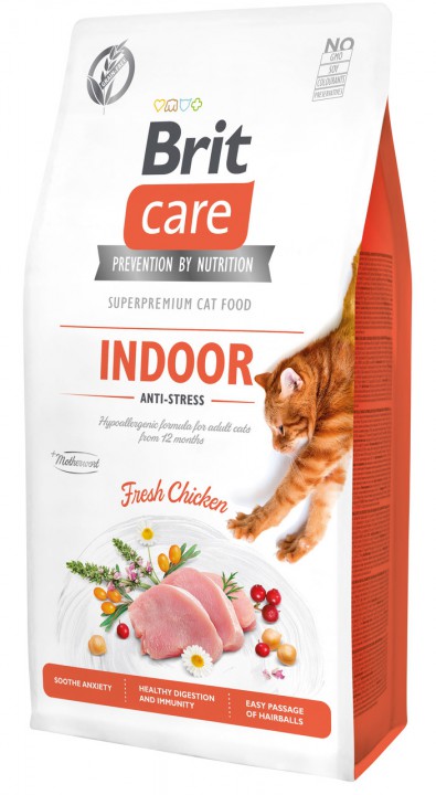 Brit Care Cat Indoor Anti-stres (антистрес), 400г