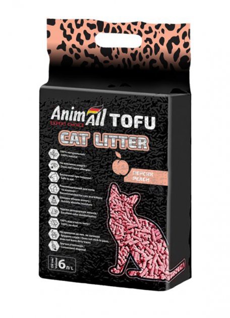 АнімАлл ТОФФУ персик, 2.6кг/6л