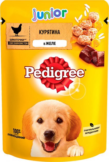 Пауч Pedigree для цуценят курка, 100г