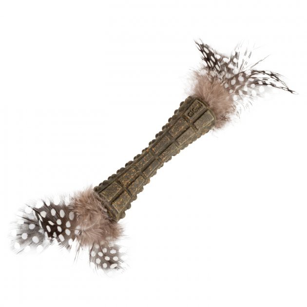 Іграшка для кота Котяча м'ята з пером GiGwi, 8см