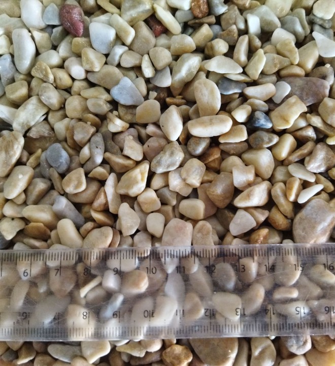 Кварцит кофейний окат 5-10мм, 10кг