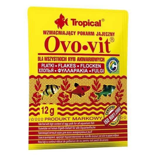 Пластівці Ovo-vit корм для всіх видів риб, 12 г