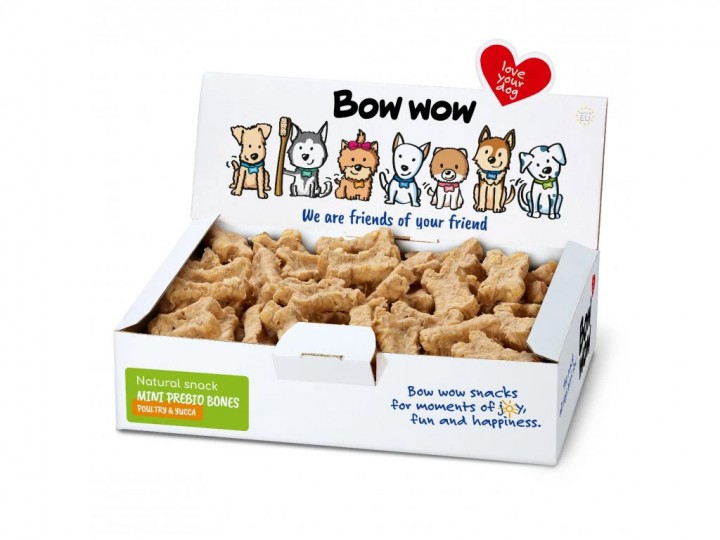 Bow wow Натуральні міні кісточки птиця/юка, 900 г