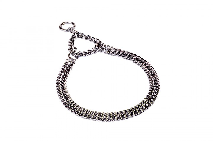 Нашийник-удавка хром 2-рядна, 2 мм/50 см