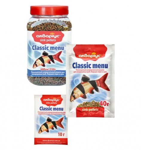 Меню для донних риб гранули 350г