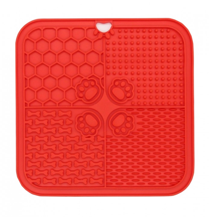 Килимок для злизування силікон з присоскою, 20х20см