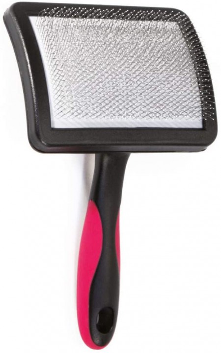 Пуходерка з антистатиком і напиленням велика, 11.5х9 см