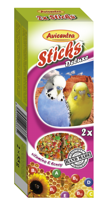 Крекер Авічентра для хвилястих папуг мед/вітаміни, 2шт/110г