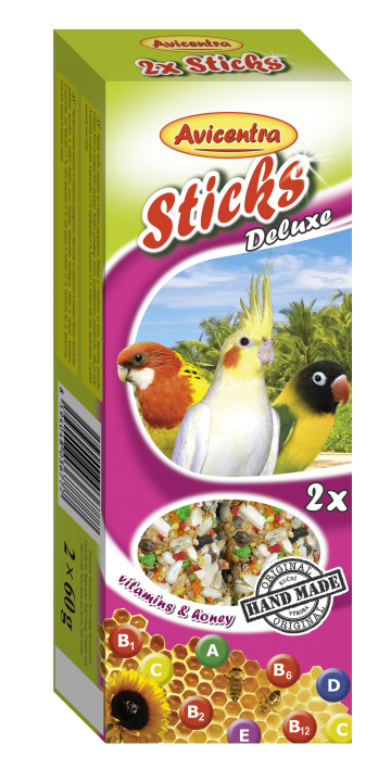 Крекер Авічентра для середніх папуг мед/вітаміни, 2шт/110г