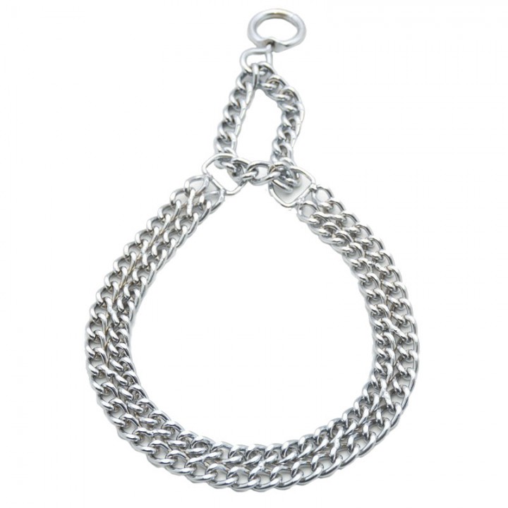 Нашийник-удавка хром 2-рядна, 2.5мм/65см