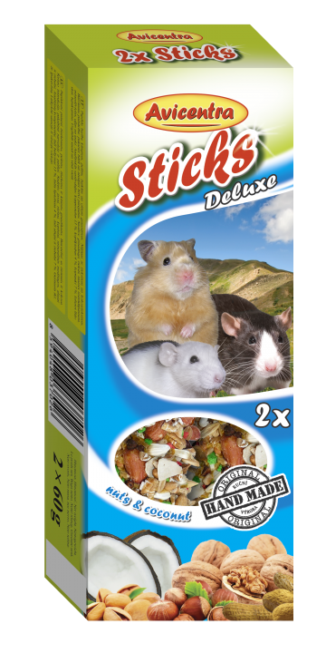 Крекер Авічентра для малих гризунів горіхи/кокос, 2шт/110г