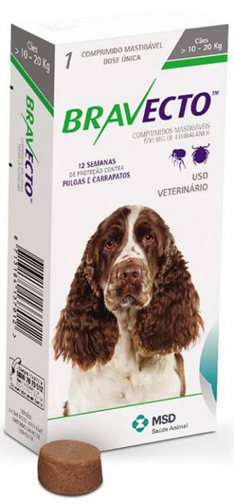 Бравекто таблетки проти бліх та кліщів (10-20кг)