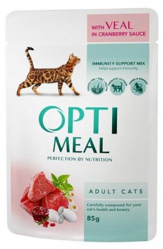 Пауч Optimeal 85г телятина