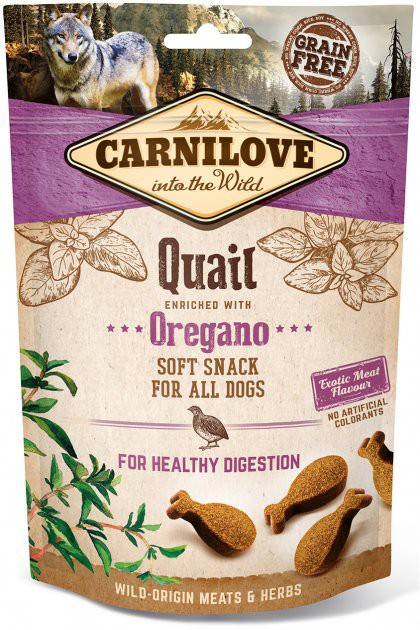 Ласощі Carnilove Dog перепел/орегано, 200г