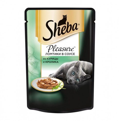 Консерви Sheba Pleasure курка/кролик 85г