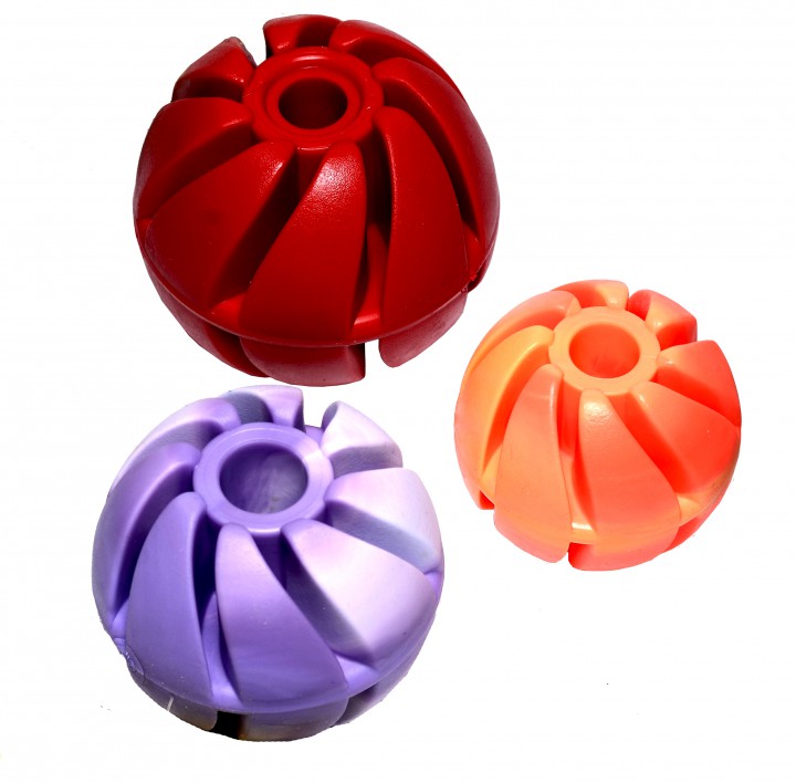 М'ячик спіральний №4, з запахом, 7 см