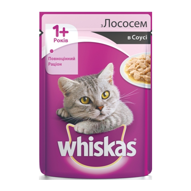 Пауч Whiskas  лосось в соусі, 100 г