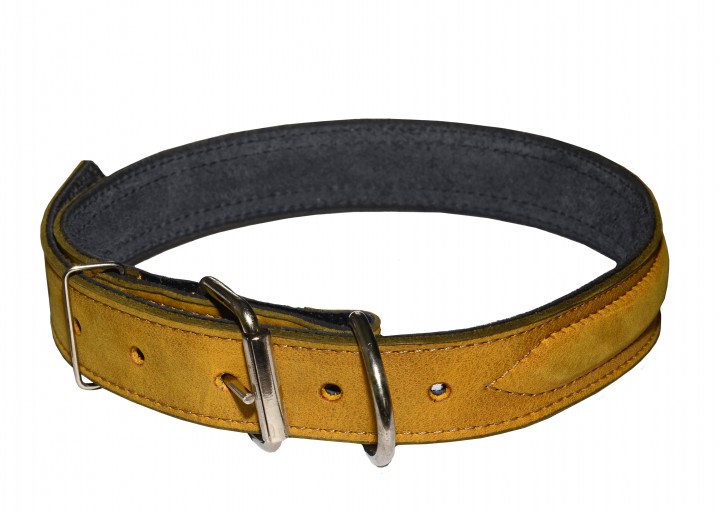 Нашийник шкіра "HAPPY" Англійський вставка, 25мм/50-60 см