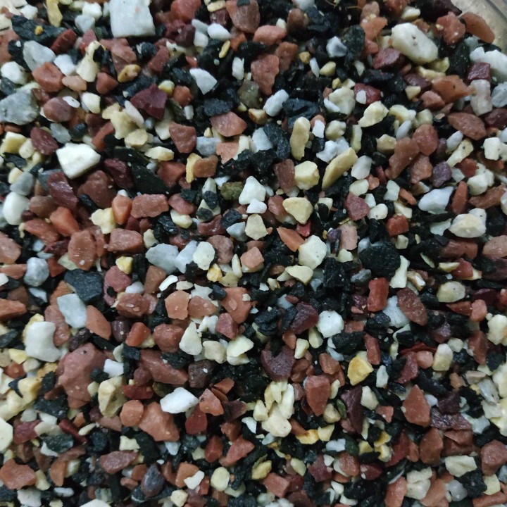 Грунт розово-чорно-білий 5-8мм, 10кг