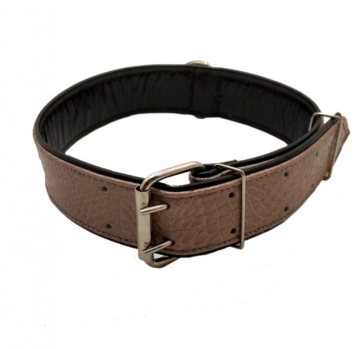 Нашийник шкіра VIP, 45мм/75-80см