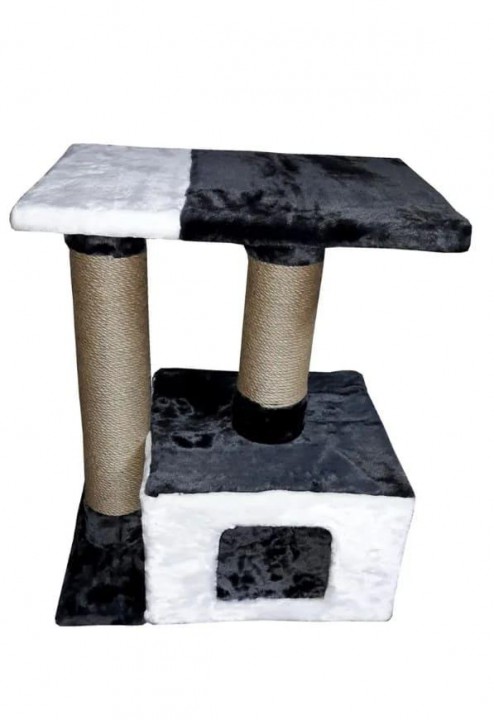 Дряпка Мейнкун будиночок з двома стовпчиками і поличкою, 42х60х70 см