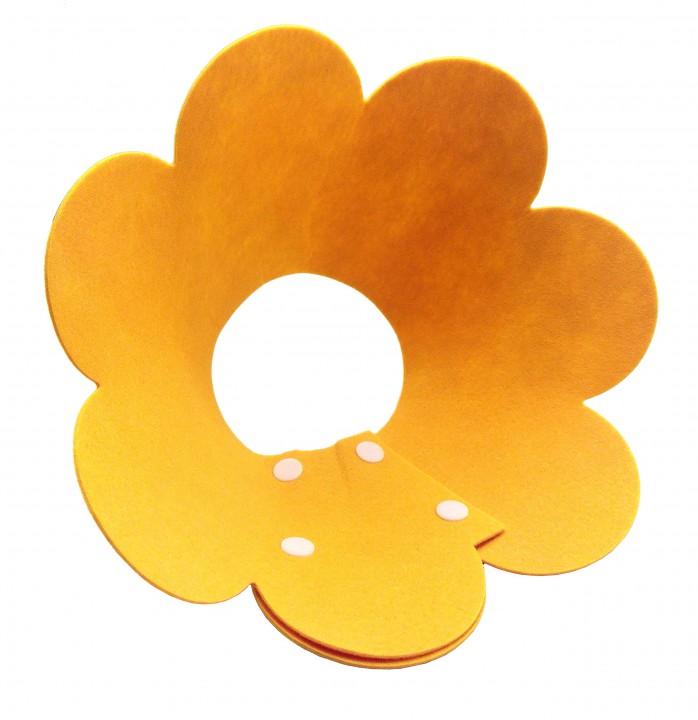 Вет. комірець м'який квіточка M, 16.5-19.5см