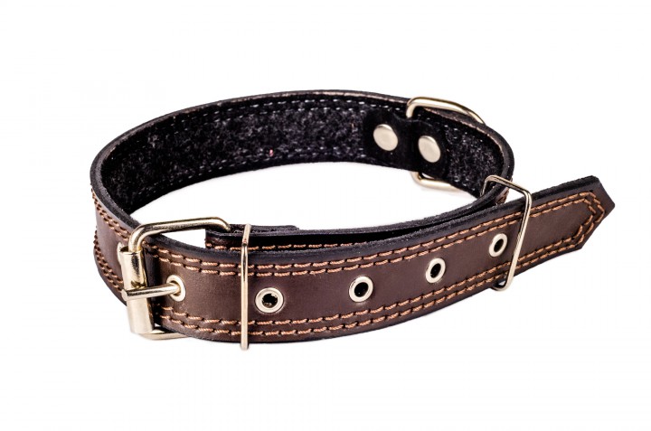 Нашийник шкіряний, 25 мм/50-60 см