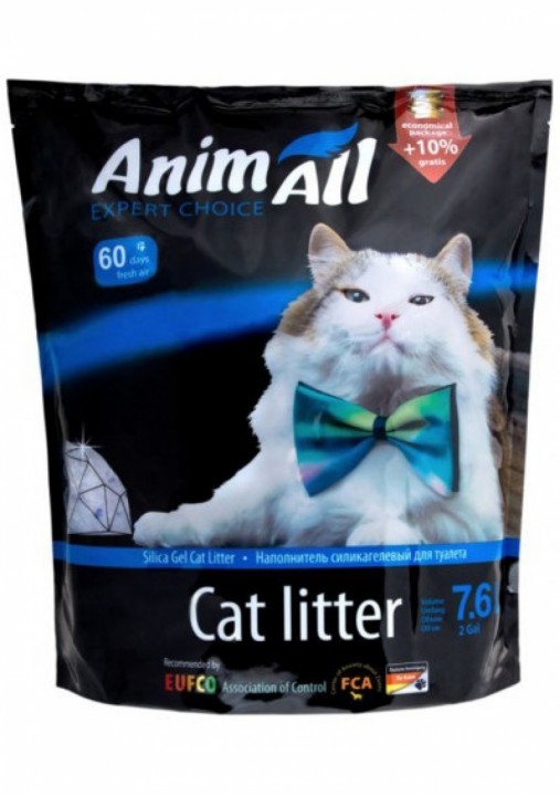 AnimAll силікагель "Блакитний Аквамарин",  7.6 л (4шт/уп)