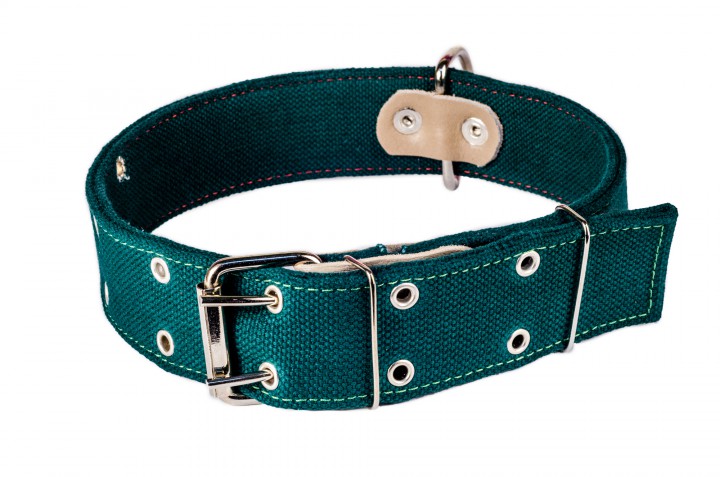 Нашийник брезент подвійний, 45мм/75-80 cм