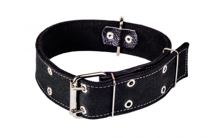 Нашийник брезент подвійний, 20 мм, 40-50см